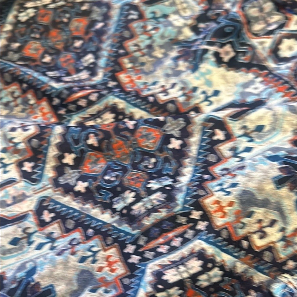 Swimsuits For All Blue and White Patterned Swimwear - Picture 10 of 11